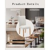 2-Piece Dining Chair Set, Modern Fabric Upholstered with Curved Back, Heavy-Duty Wooden Legs, for Dining, Kitchen, and Home, Easy-To-Clean Fabric - 4 of 4