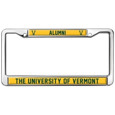 University of Vermont Alumni Logo Full Size Standard License Plate Metal Frame