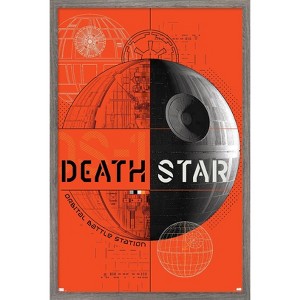 Trends International Star Wars: Power Of The Force - Death Star Framed Wall Poster Prints - 1 of 4