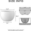 Rosemead Home & Garden Inc. 15" Dia Round Lg Concrete Bowl Outdoor Planter Pure White - 2 of 4
