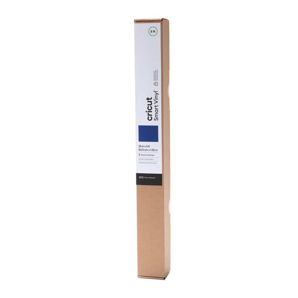 Cricut 5'x25" Venture Smart Permanent Vinyl Blue: PET Material, Compatible with Cricut Venture, Craft Cutting Material