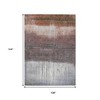 HomeRoots 9' X 12' Rust And Ivory Abstract Washable Indoor Outdoor Area Rug - 3 of 3