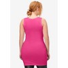 ellos Plus Size Long Sleeveless Tank - 3 of 4