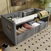 Daybed Sofa Bed - Modern Tufted Velvet Frame with Storage & Charging Port for Bedroom - 80.51" Wide Gray-3irtyhousy - 2 of 4