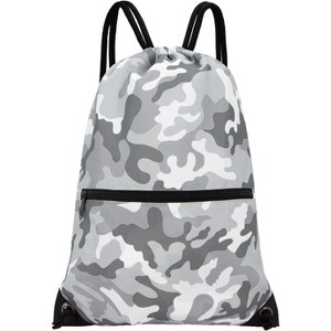 Drawstring Backpack, Lightweight Sports Gym Sack for Men & Women, Durable Cinch Snackpack for Beach - 1 of 4