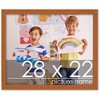 PosterPalooza | Slim Profile Brown Picture Frame - UV Acrylic, Backing Board, Hanging Hardware Included - 2 of 4