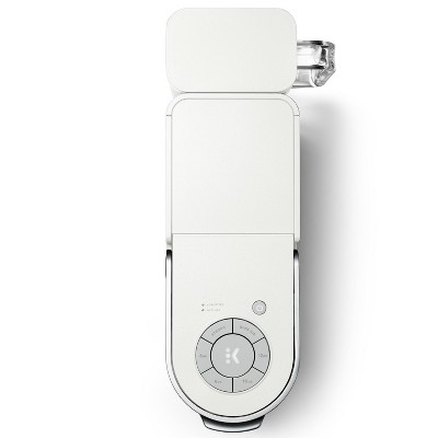 Elevated White Single-Serve Pod Coffee Maker with MultiStream Technology