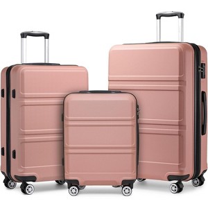 Wooakway 4 Piece Luggage Sets Expandable(only 28") 20in 24in 28in 12in - 1 of 1