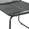 vidaXL Patio Chairs 2 pcs Poly Rattan Black - 3 of 4