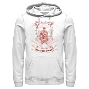 Men's Marvel Black Widow Guardian Halo Pull Over Hoodie - 1 of 3