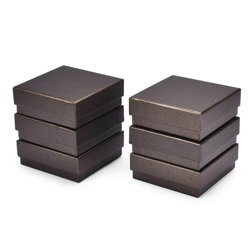 Dawhud Direct Jewelry Box Gift - Brown - 6 Pack, 1 of 4