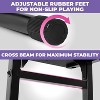Liquid Stands Piano Bench Adjustable Stool Music Keyboard Bench Seat for Piano Keyboard Stand w/ Black Padded Cushion Piano Stool Chair (PU Leather) - 3 of 4