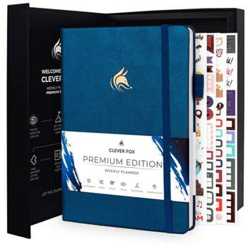 Undated Planner Premium Weekly 6.5"x9.625" Mystic Blue - Clever Fox