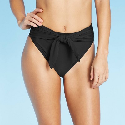 tie front bikini bottom