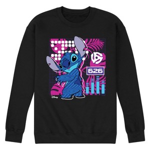 Men's - Disney - Lilo & Stitch Graphic Fleece Sweatshirt - 1 of 4