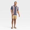 Men's Striped Full Button Sweater - Goodfellow & Co™ Navy Blue - 3 of 3
