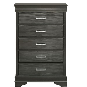 Sapphtopaz Retro Drawer Dresser for Bedroom, Wooden Closet Organizers and Storage with Handles Storage Cabinet for Bedroom, Entryway - 1 of 4