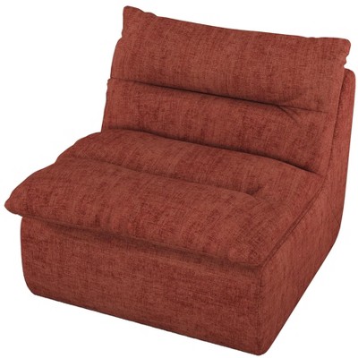 Lazy Floor Sofa ,Modern Armless Floor Lounge Chair, Comfy Accent Bean Bag Couch, Single Corner Chair Sofa for Living Room