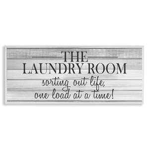 Stupell Industries Laundry Sorting Out Life, 30" x 13" - 1 of 4