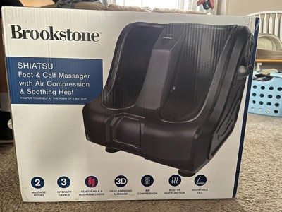 Brookstone Shiatsu Foot And Calf Massager With Air Compression And