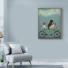 Trademark Fine Art -Fab Funky 'Pug Tandem' Canvas Art - image 3 of 4