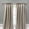 Lumi Home Furnishings 36"x72" Decorative Drapery Single Steel Curtain Rod Set with Ball finials Brushed Nickel - 2 of 4