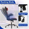 BestMassage Gaming Chair Office Chair Computer Desk Chair with Lumbar Support and Adjustable Headrest and PU Leather Gamer Chair for Adults - 3 of 4