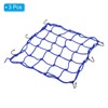 Unique Bargains High Elastic Motorcycle Luggage Straps Bungee Cargo Net with Hooks 3 Packs - 3 of 4