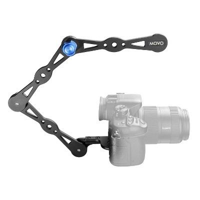 Movo Photo SV1000 Aluminum Combination Shoulder Rig / Selfie Stick / Handheld Stabilizer / Video Grip