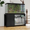 Vynxaria Heavy Duty Aquarium Stand: 55-75 Gallon, 860LBS Capacity, with Power Outlets and Storage Cabinet for Fish Tank Accessories, Black. - 2 of 4