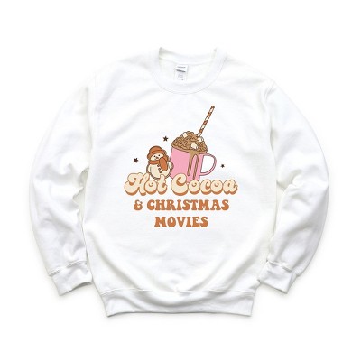 Simply Sage Market Women's Graphic Sweatshirt Hot Cocoa and Christmas Movies