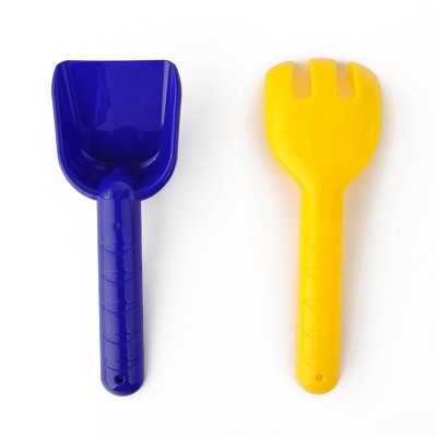 Rake & Shovel Yellow/Light Blue - Bullseye's Playground™