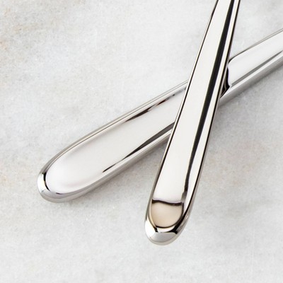 Scoop Stainless Steel 20-Piece Flatware Set, Silver