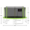 BestParts 14FT Outdoor Trampoline with Safety Net & Basketball Hoop – Heavy-Duty Recreational Bouncer - 2 of 4