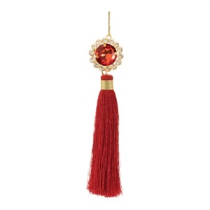 Holiday Jewel Tassle Ornament (Set of 6) - 1 of 4