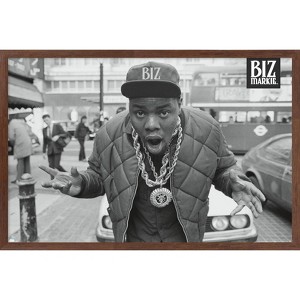 Trends International Biz Markie - London Street Framed Wall Poster Prints Mahogany Framed Version 14.725" x 22.375" - 1 of 4