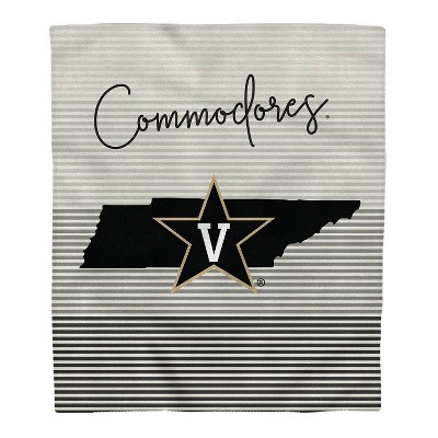 NCAA Vanderbilt Commodores Ultra Fleece State Stripe Blanket