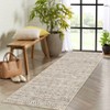 Textured Design Boho Living Room Low-Pile Area Rug Non Slip Soft Print Bedroom Rug Stain Resistant Playroom Carpet Office - 4 of 4