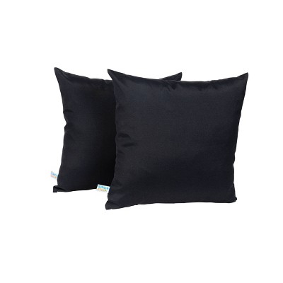 Set of 2 All-Weather Outdoor Throw Pillow - Blue Wave
