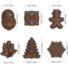 JDICTION 3D Christmas Silicone Mold Large Xmas Baking Mold with Scraper for Cakes Soap Chocolate Candy and Candles - 3 of 4