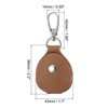 Unique Bargains Genuine Leather Portable Exquisite Design Key Fob 2 Pcs - 2 of 4
