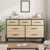 7 Drawer Dresser For Bedroom, 52" Wide Modern Chest of Drawers with Metal Handles, TV Stand for TVs UP to 60", Freestanding Closet Organizer - 2 of 4