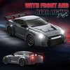 RC Drift Car, 1: 24 Remote Control Car, 20KM/H 4WD High Speed RC Cars with Lights, Extra Racing Tires, Gray - 4 of 4