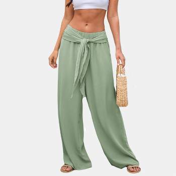 Women's Smocked Pocket Joggers - Cupshe-l-green : Target