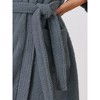 cheibear Women's Fuzzy Fluffy Robe Plush Bathrobe Fleece Winter Warm Thick Self Tie Long Bathrobe for After Shower Spa Bath - 4 of 4