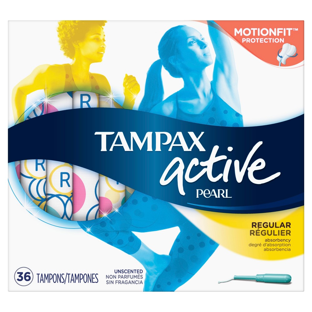 UPC 073010710573 product image for Tampax Pearl Active Unscented Tampons - 36 Count (Regular) | upcitemdb.com