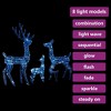vidaXL Acrylic Reindeer Family Holiday Decoration - Pre-lit with 300 Blue LED Lights - Indoor and Outdoor Christmas Decor - 4 of 4