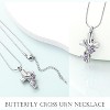 Butterfly Cross Urn Necklace for Ashes Men Women Cremation Jewelry Ashes Pendant for Human Memorial Ash Jewelry - 3 of 4