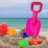 4E's Novelty 15 Inch Beach Shovel Large - 4 Pack Heavy Duty Plastic Sand Shovels for Kids, Ideal for Ages 3-10, Toddlers, and Outdoor Sandbox Play - 2 of 4