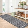 Washable Modern Geometric Printed Rug Non Slip Low Pile Rug Soft Throw Floor Cover Foldable Indoor Carpet for Living Room Bedroom Playroom - 4 of 4